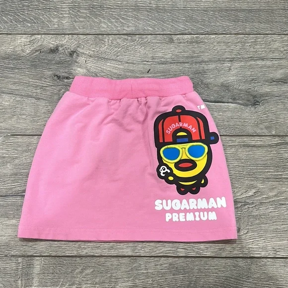 • Sugarman Limited Edition • Girls Mini Skirt Pink Logo Faith, Love, Hope Small - Picture 4 of 4